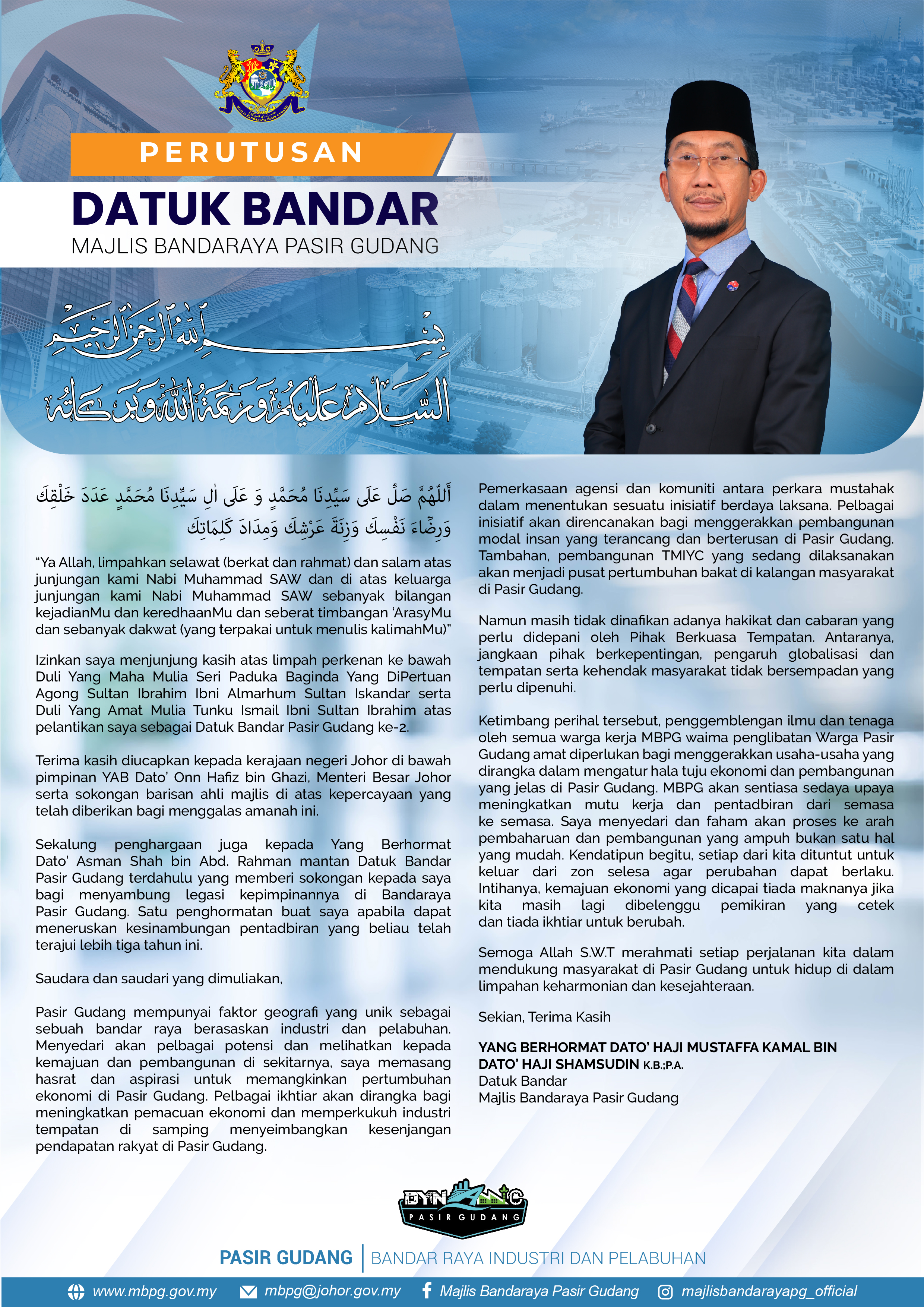 perutusan datuk bandar pasir gudang