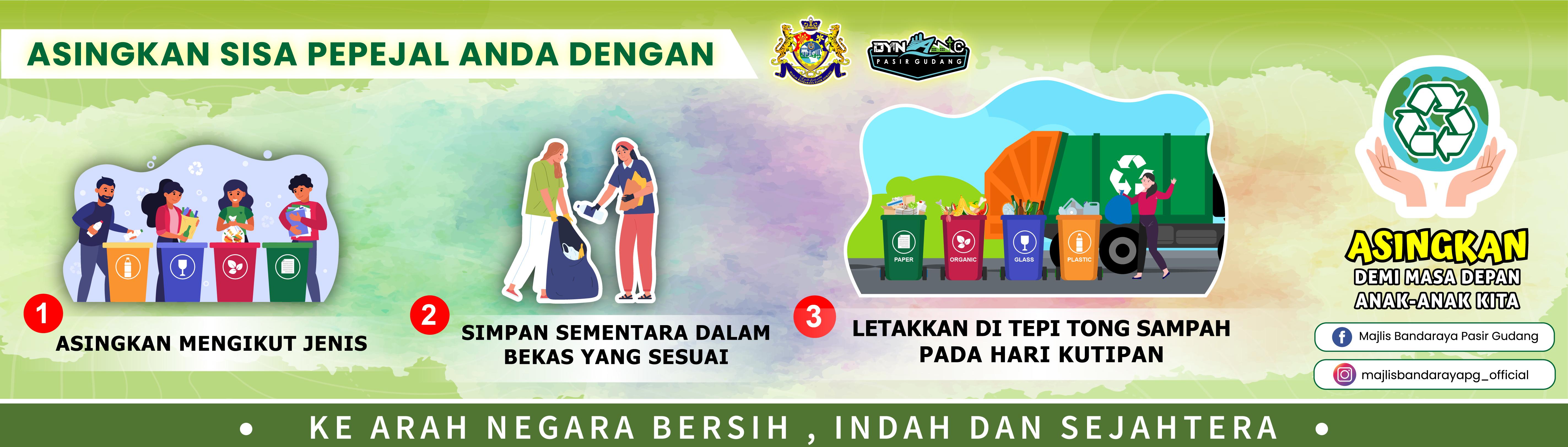 3 LANGKAH ASINGKAN SISA PEPEJAL