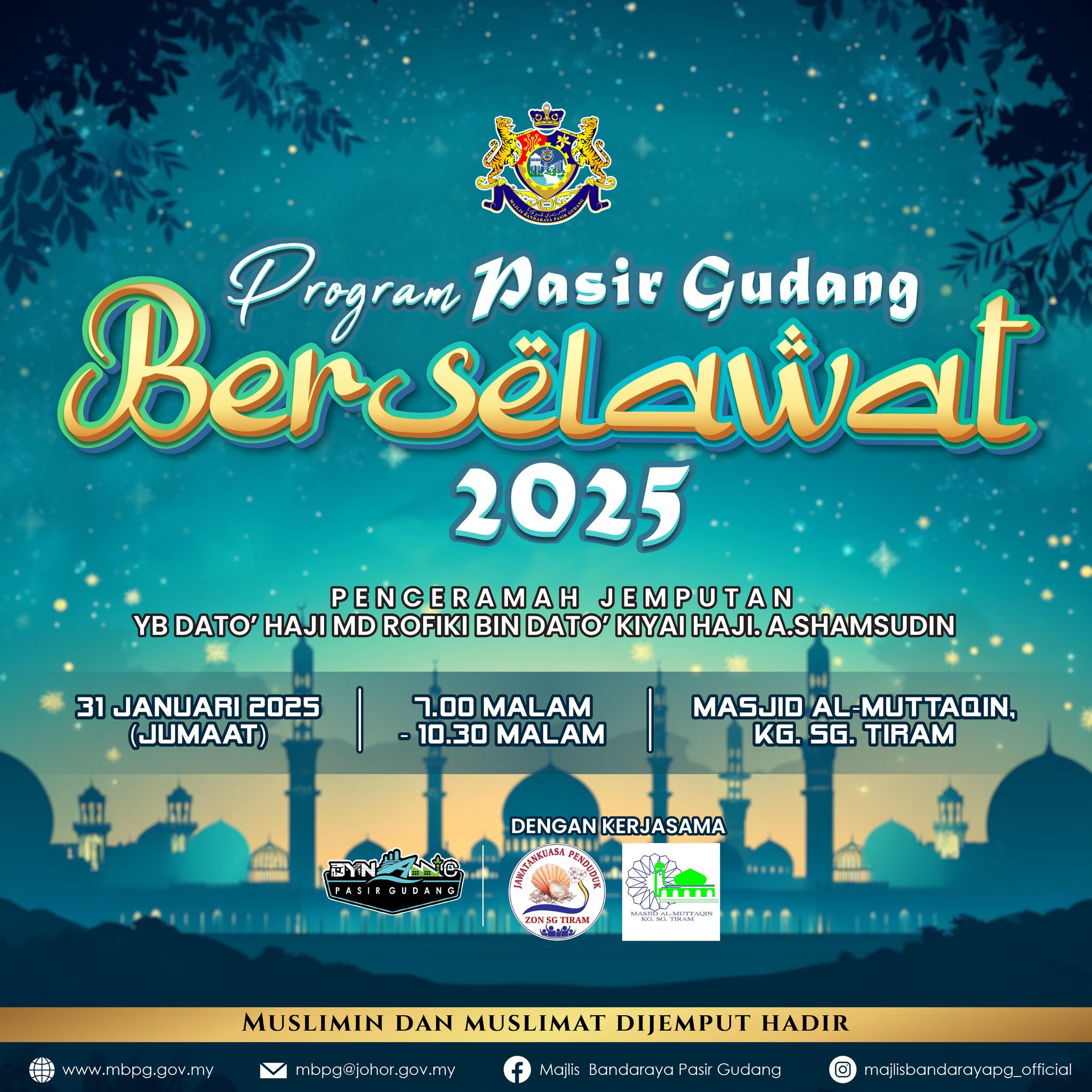 PASIR GUDANG BERSELAWAT 2025 POSTER