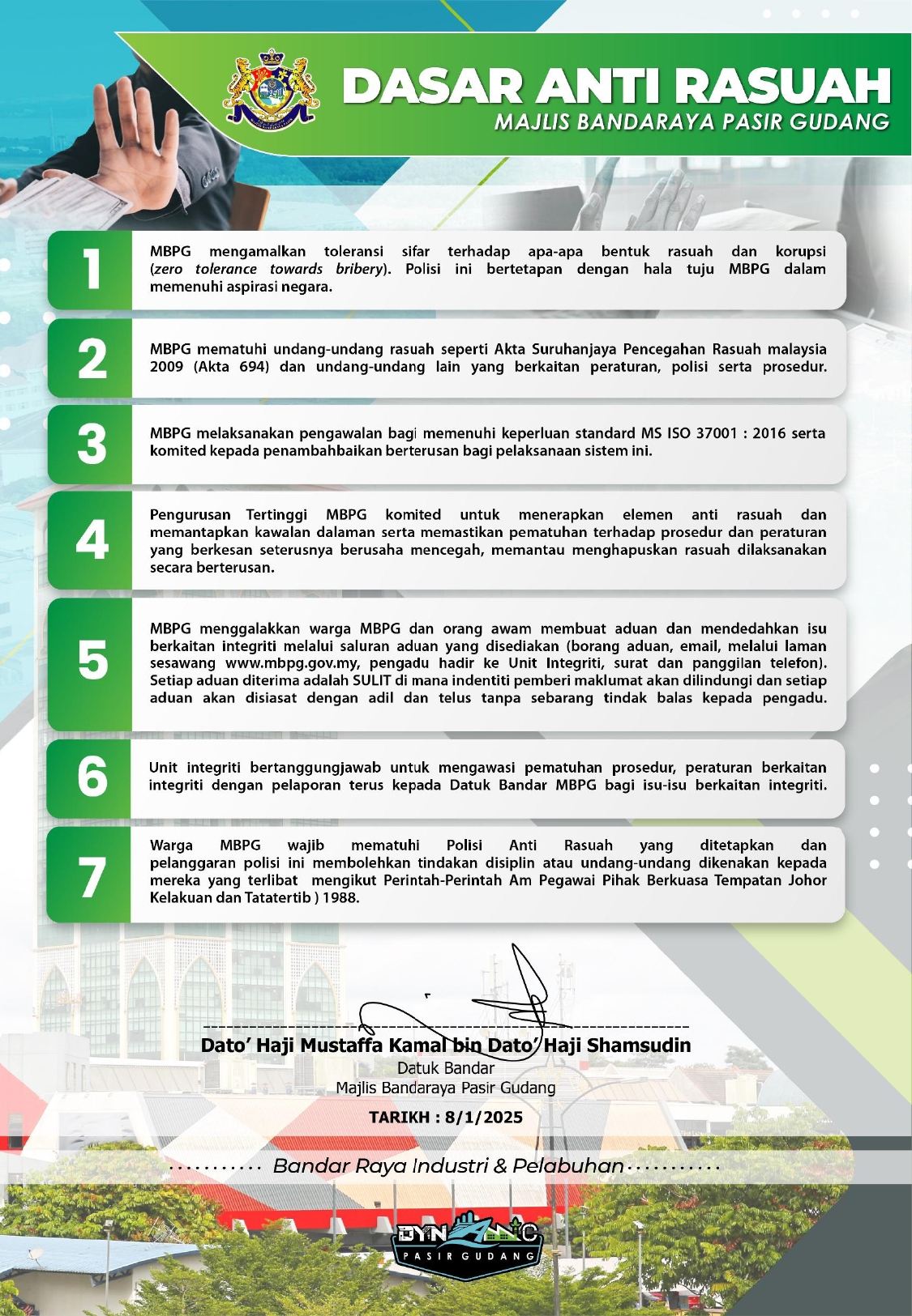 DASAR ANTI RASUAH